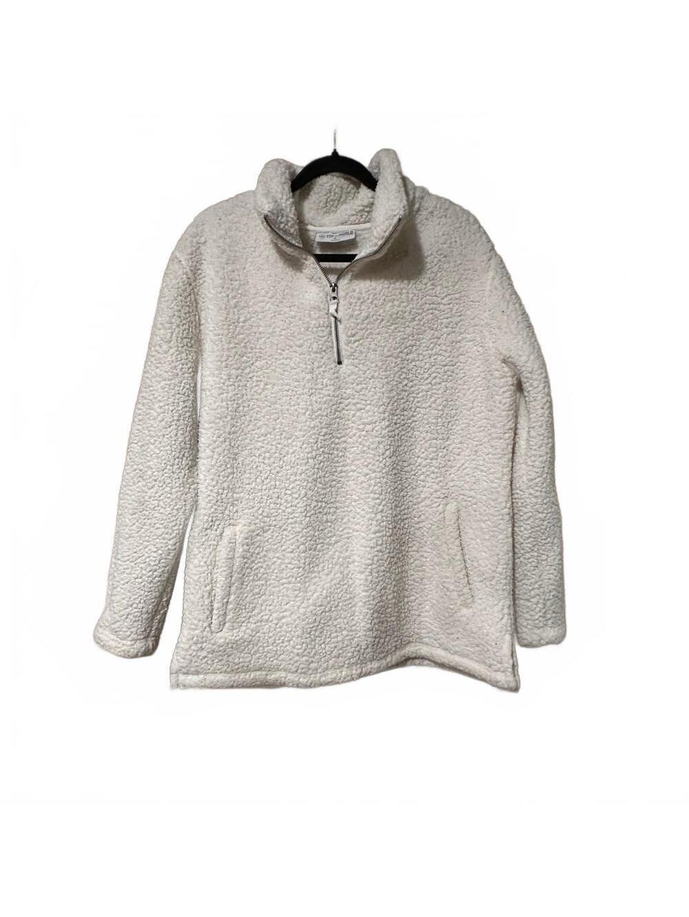 Sherpa Half-Zip Pullover Sweater